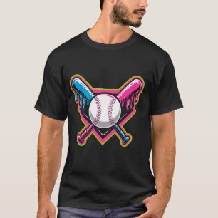 Camiseta Camisas de béisbol, pelota y barba - Equipo de cal