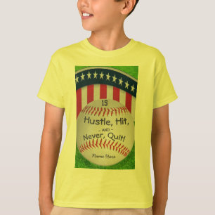 Camiseta Camisas de béisbol personalizado con número