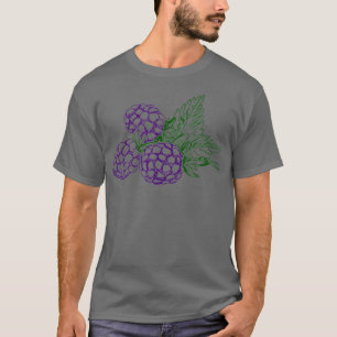 Camiseta Camisas de Blackberry Gardening Granjeros Retro
