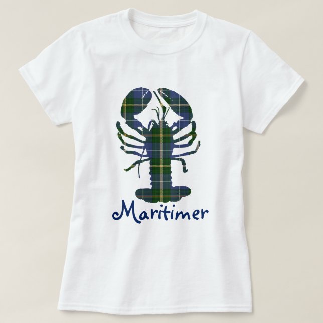 Camiseta Camisas de bogavante Maritimer de Nueva Escocia (Diseño del anverso)