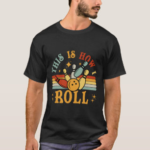 Camiseta Camisas De Bolera De Gato Vintage Así Es Como Me D