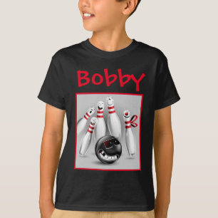Camiseta Camisas de Bowling Boy