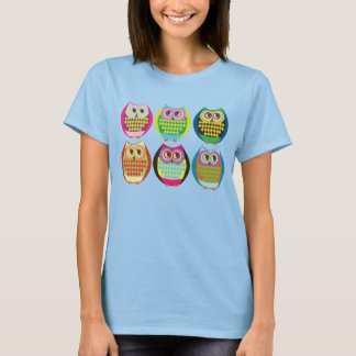 Camiseta Camisas de búho hollín vintage retro