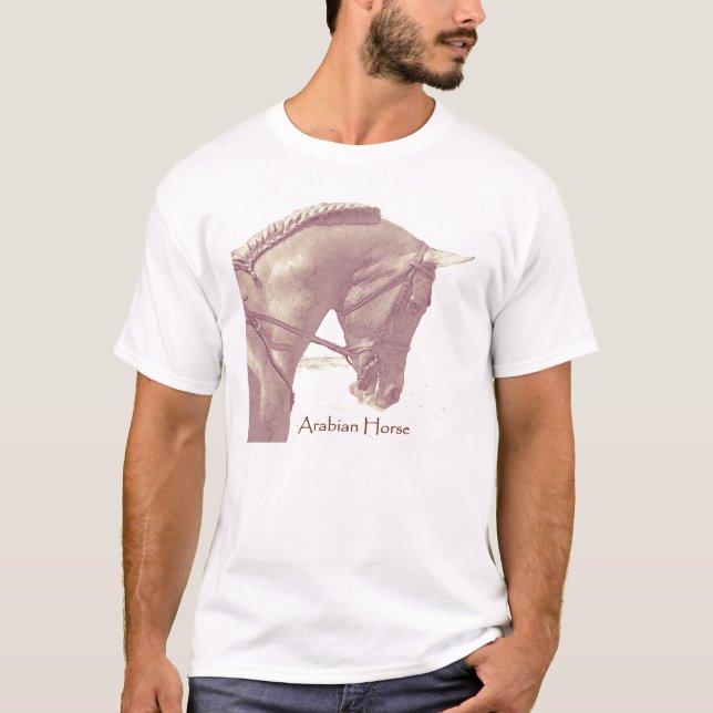 Camiseta Camisas de Caballos Árabes (Anverso)