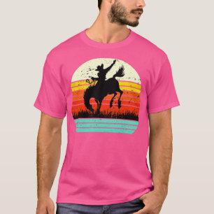 Camiseta Camisas de caballos Rodeo Rodeo Bucking Bronco Shi
