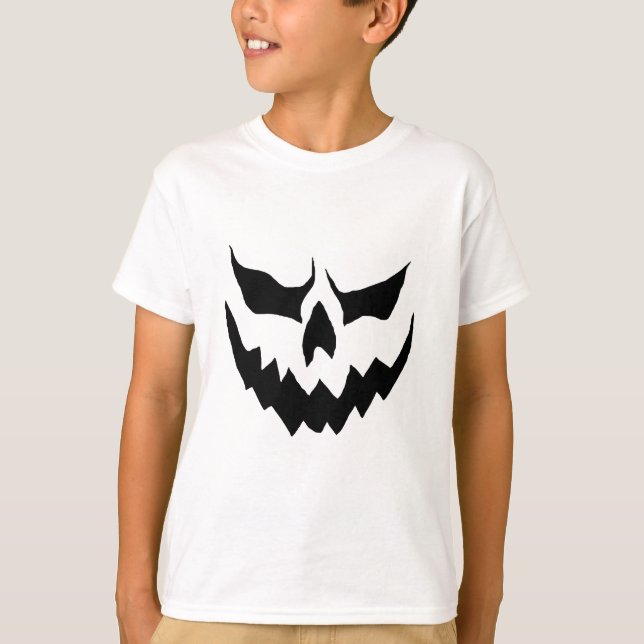 Camiseta Camisas de calabaza asustadas de los niños (Anverso)