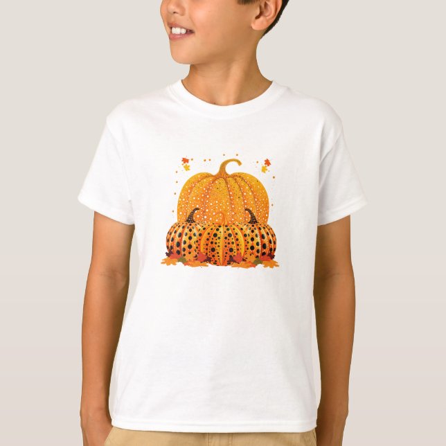 Camiseta Camisas de Calabaza de Acción de Gracias para Niño (Anverso)