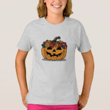 Camisas de calabaza de Halloween para niños
