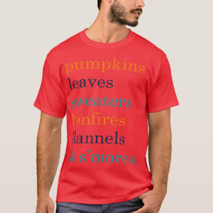 Camiseta Camisas de calabaza otoñales para mujeres con cant