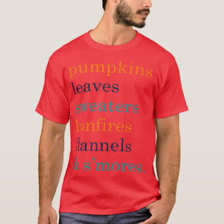 Camiseta Camisas de calabaza otoñales para mujeres con cant