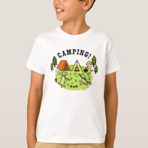 Camiseta Camisas de Camping Amarillo