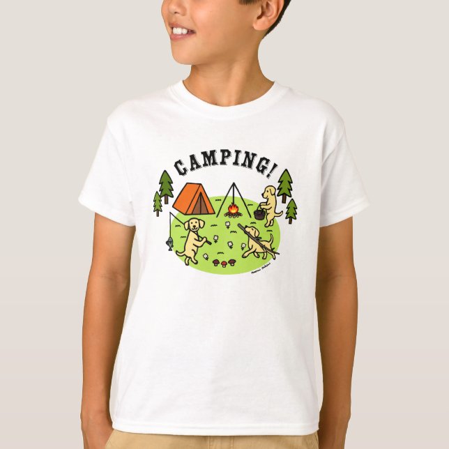 Camiseta Camisas de Camping Amarillo (Anverso)