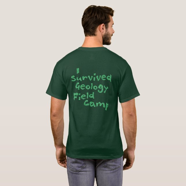 Camiseta Camisas de campo geológico (retroimpresión) (Reverso completo)