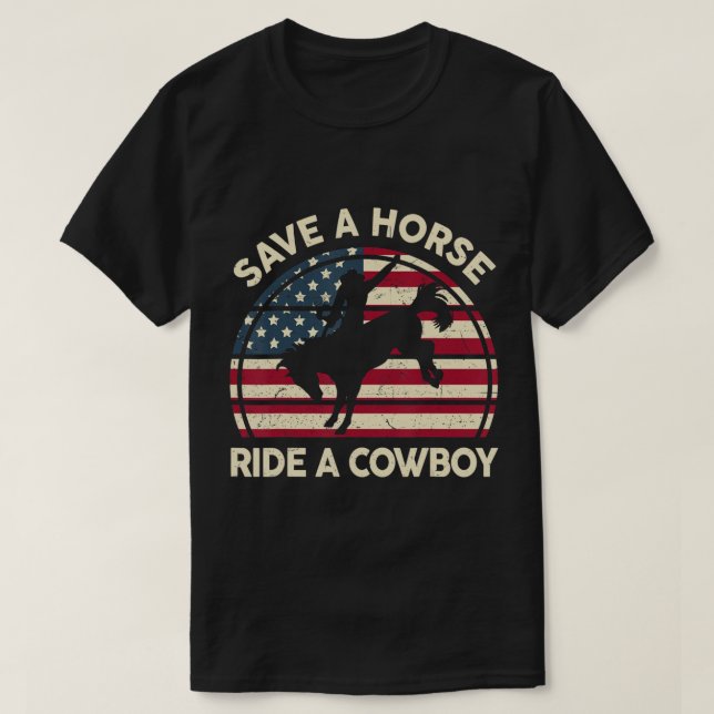 Camiseta Camisas De Carreras De Caballo Para Hombres Salvar (Diseño del anverso)
