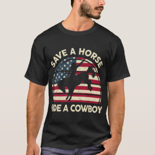 Camiseta Camisas De Carreras De Caballo Para Hombres Salvar