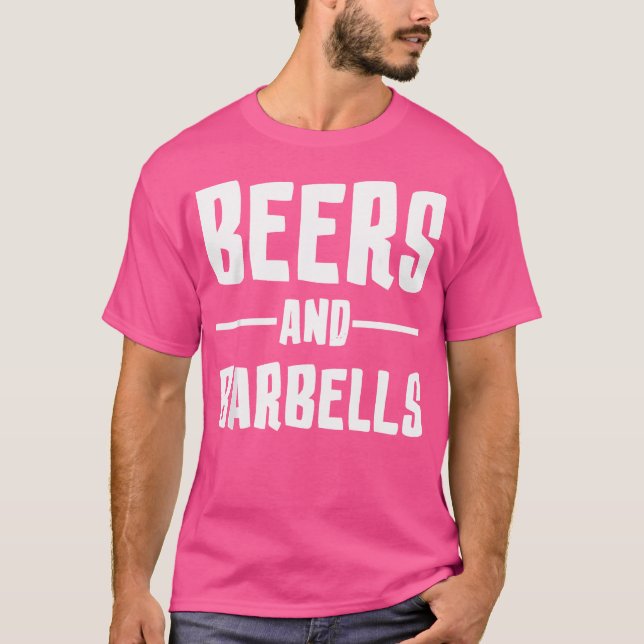 Camiseta Camisas De Cerveza Y Barbells (Anverso)