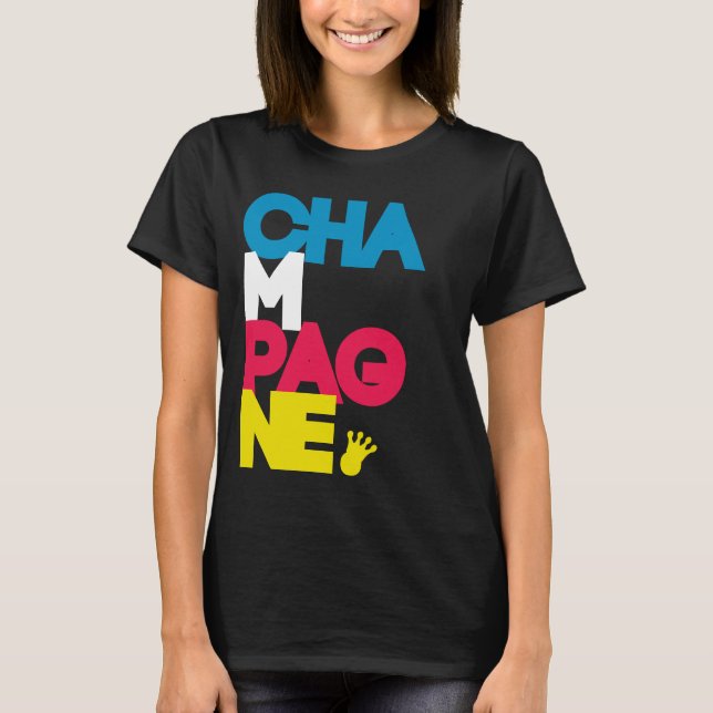 Camiseta Camisas de Champagne | TS frescos (Anverso)