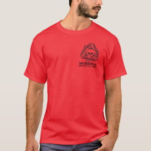 Camiseta Camisas de combate históricas básicas rojas mord