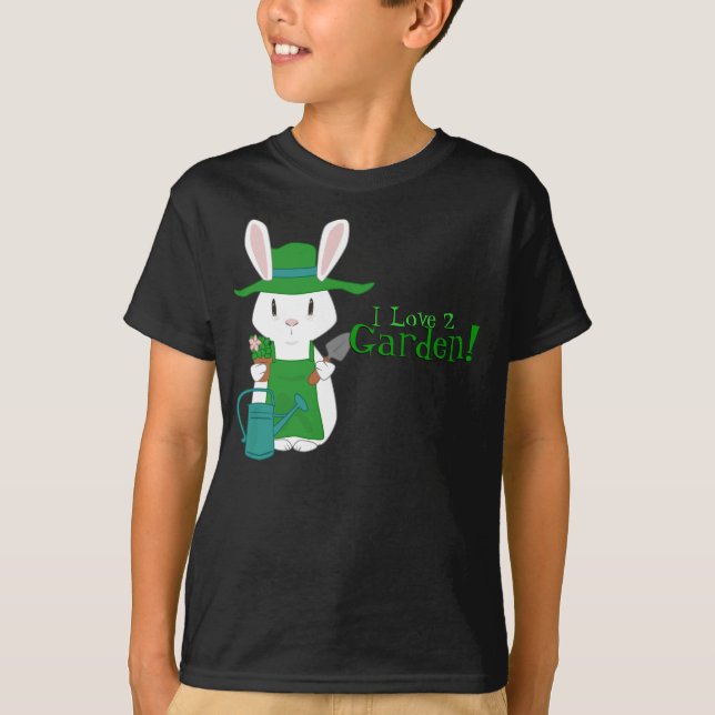 Camiseta Camisas de Conejo de Jardinería (Anverso)