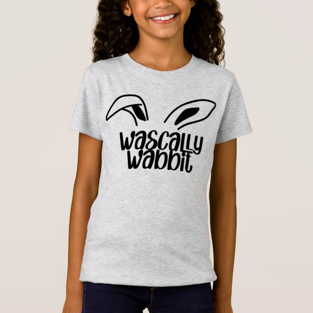 Camiseta Camisas De Conejo De Pascua De Wabbit Fun (Anverso)