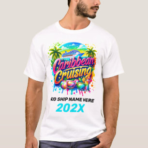 Camiseta Camisas de crucero caribeñas personalizadas