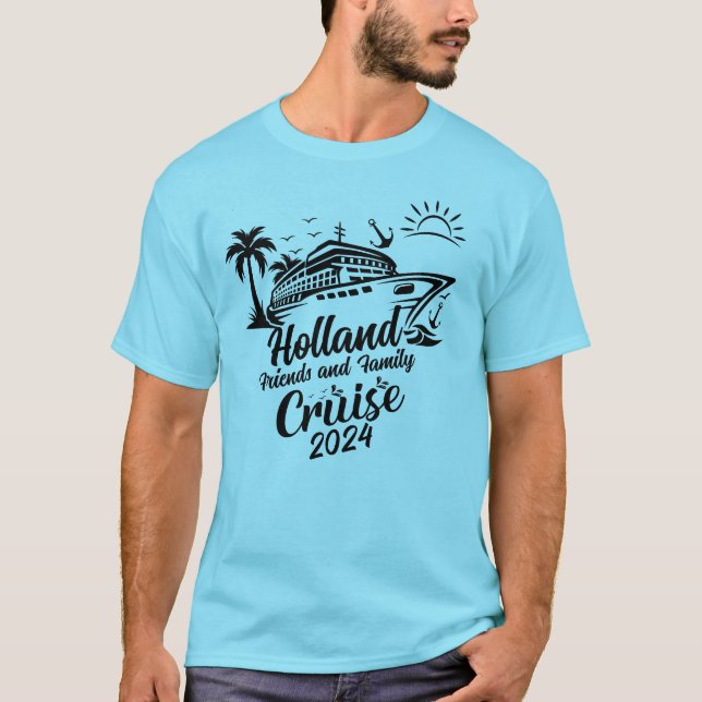 Camiseta Camisas de crucero familiares y amigos (Anverso)