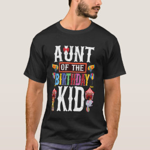 Camiseta Camisas De Cumpleaños Circus Tía De Los Niños De C