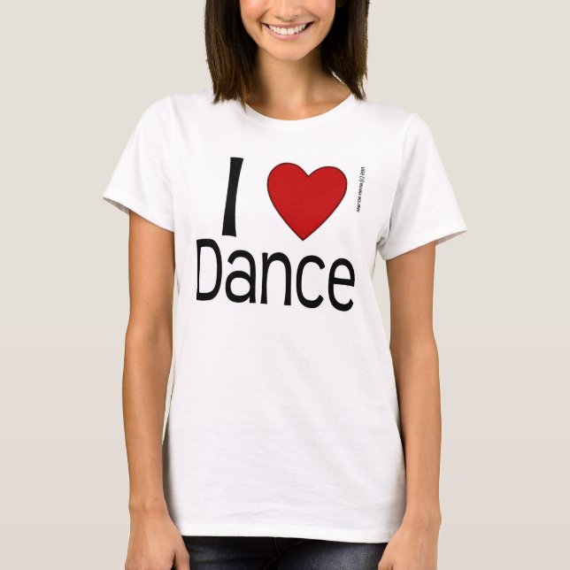 Camiseta Camisas de danza del corazón (Anverso)