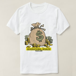 CAMISETA CAMISAS DE DINERO DE RIQUEZA GENERACIONAL T.R.K