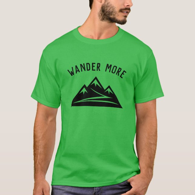 Camiseta Camisas de diseño de pico de montaña Wander More p (Anverso)