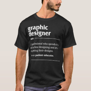 Camiseta Camisas de diseño gráfico, diseñador gráfico Noun 