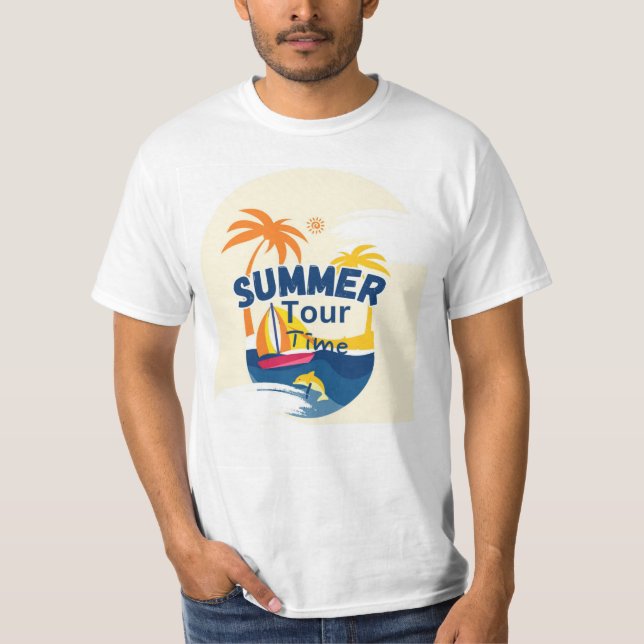 Camiseta Camisas de diseño masculino, visita summar, camise (Anverso)