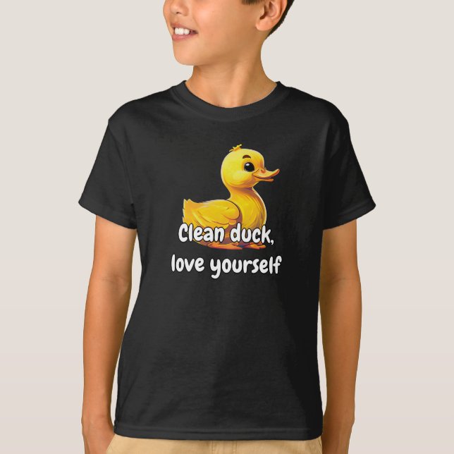 Camiseta Camisas de Duck de caucho Divertido Guay Mejor Niñ (Anverso)