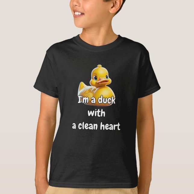 Camiseta Camisas de Duck de caucho Divertido Guay Mejor Niñ (Anverso)