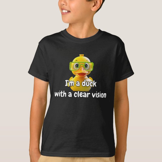 Camiseta Camisas de Duck de caucho Divertido Guay Mejor Niñ (Anverso)