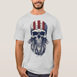 Camiseta Camisas de Fútbol Patrióticas Americanas con barba