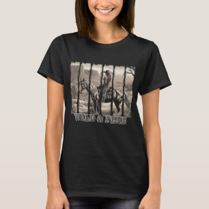 Camiseta Camisas de gallina salvajes y libres, camisas occi