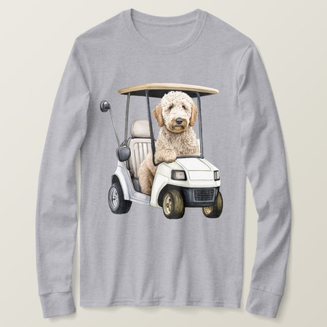 Camiseta Camisas de golf de papá de perro de Labradoode Gol (Anverso del diseño)