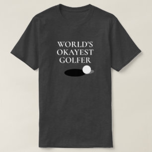 Camiseta Camisas de golf divertidas para los hombres del Ok