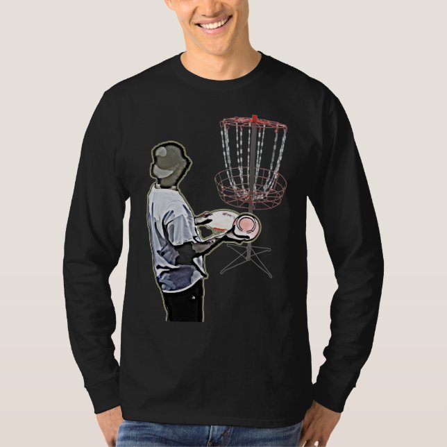 Camiseta Camisas de golf en disco para hombres de larga dur (Anverso)