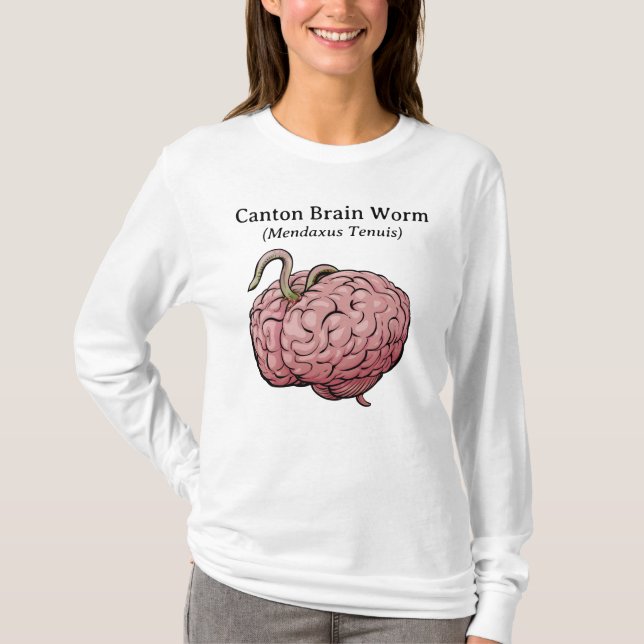 Camiseta Camisas de gusano cerebral de Canton (Anverso)