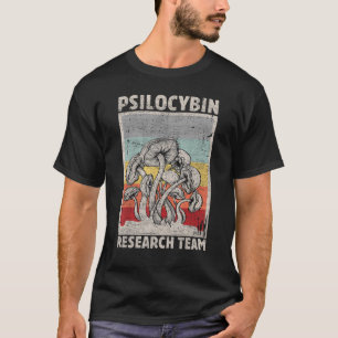 Camiseta Camisas de hongos retro, investigación de psilocyb