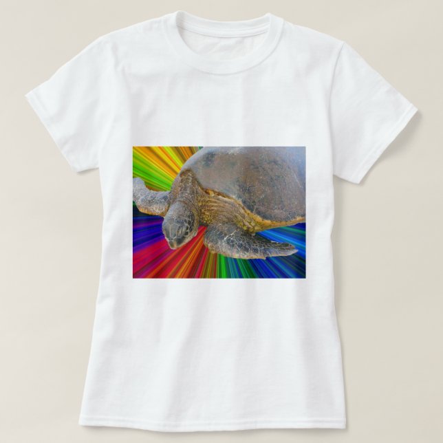 Camiseta Camisas de honor de la tortuga hawaiana (Diseño del anverso)