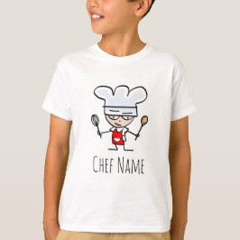 Camiseta Camisas de hornear para niños con diseño de person