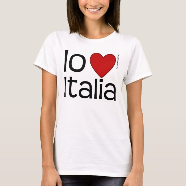 Camiseta Camisas de I Heart Italia (Anverso)