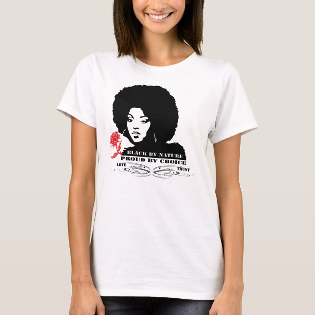 Camiseta Camisas de Jamaica "negras por naturaleza" (Anverso)