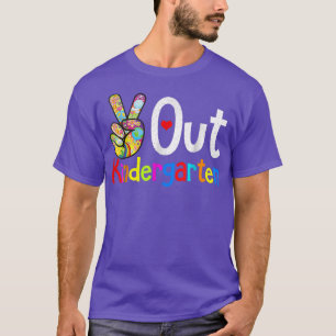 Camiseta Camisas De Jardín De Niños El Día Pasado De La Esc