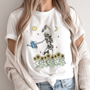 Camiseta Camisas de jardinería, divertido esqueleto de jard