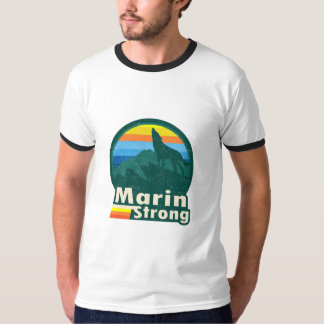 Camiseta Camisas de jengibre masculino fuertes de Marin