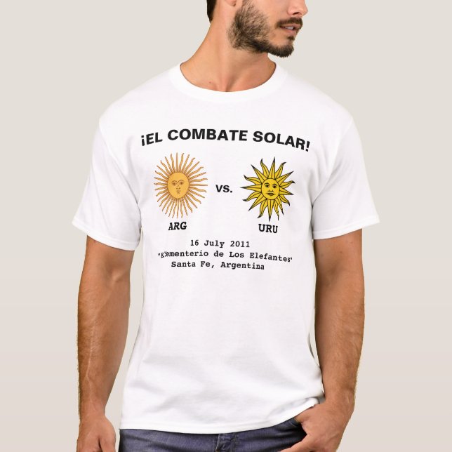 Camiseta Camisas de juego Argentina-Uruguay (Anverso)